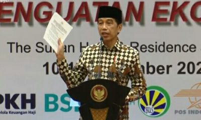 Presiden Jokowi. (Tangkapan layar YouTube)