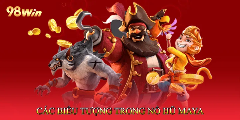 Các biểu tượng trong Nổ hũ thành phố vàng Maya